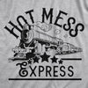 Womens Hot Mess Express Tshirt Funny Train Hangover Novelty Party Tee