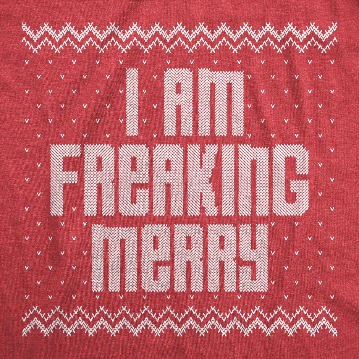 Womens I Am Freaking Merry Tshirt Funny Christmas Spirit Holiday Party Graphic Tee