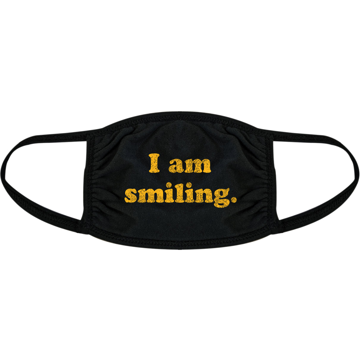 I Am Smiling Face Mask Funny Happy Face Novelty Graphic Nose And Mouth Covering