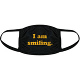 I Am Smiling Face Mask Funny Happy Face Novelty Graphic Nose And Mouth Covering