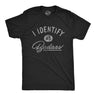 Mens I Identify As Badass Tshirt Funny Cool Awesome Graphic Novelty Tee