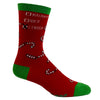 Women's Naughty Nice I Tried Socks Funny Christmas List Good Bad Graphic Footwear