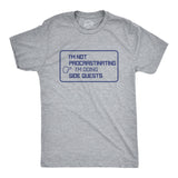 Mens I'm Not Procrastinating I'm Doing Side Quests Tshirt Funny Nerdy Video Game Tee