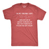 Mens Im Like Christmas Lights T shirt Funny Hilarious Saying Gift for Him