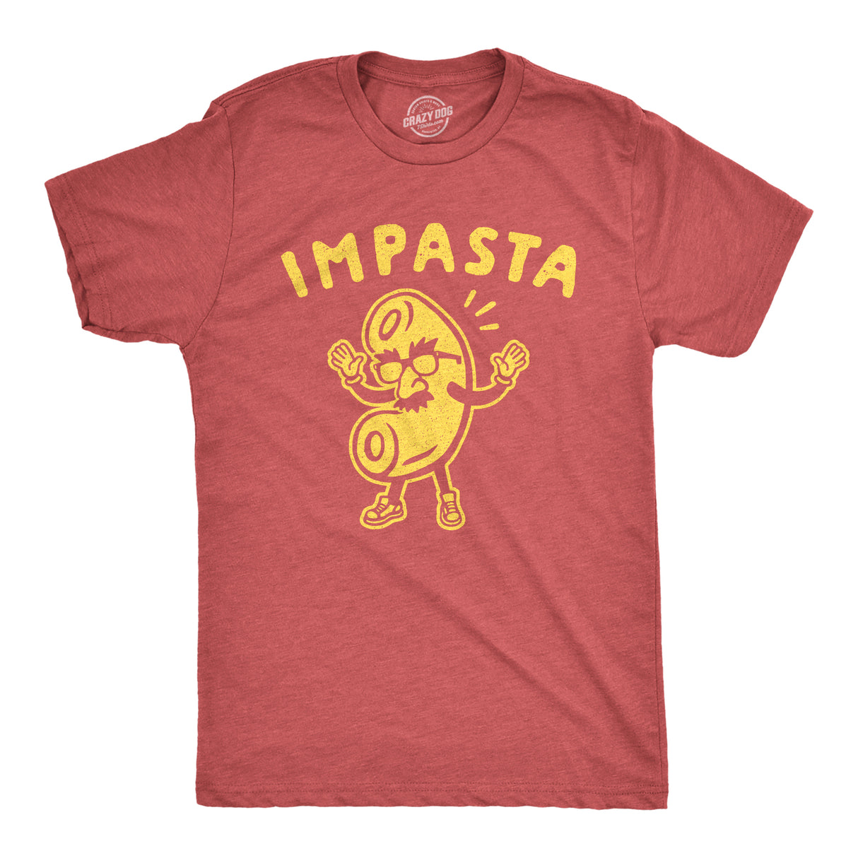 Mens Impasta Tshirt Funny Noodle Disguise Graphic Novelty Tee