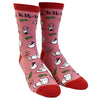 Women's Kit Tea Socks Funny Pet Cat Kitty Tea Time Pet Lover Graphic Footwear