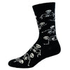 Women's Let's Bone Socks Funny Halloween Party Skeleton Graphic Novelty Vintage Footwear