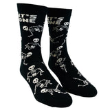 Women's Let's Bone Socks Funny Halloween Party Skeleton Graphic Novelty Vintage Footwear
