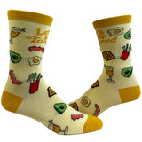 Women's Let's Get Toasted Socks Funny Boozy Brunch Breakfast Drunk Graphic Novelty Footwear