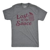 Mens Lost In The Sauce Tshirt Funny Thanksgiving Dinner Turkey Day Cranberry Sauce Tee