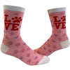 Women's Love Paw Socks Funny Cute Pet Puppy Dog Animal Lover Novelty Footwear