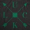 Womens Luck Arrows T Shirt Cute Shamrock Saint Patricks Day Patty Outfit Irish