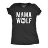Womens Mama Wolf Tshirt Funny Camping Pack Mothers Day Graphic Novelty Tee