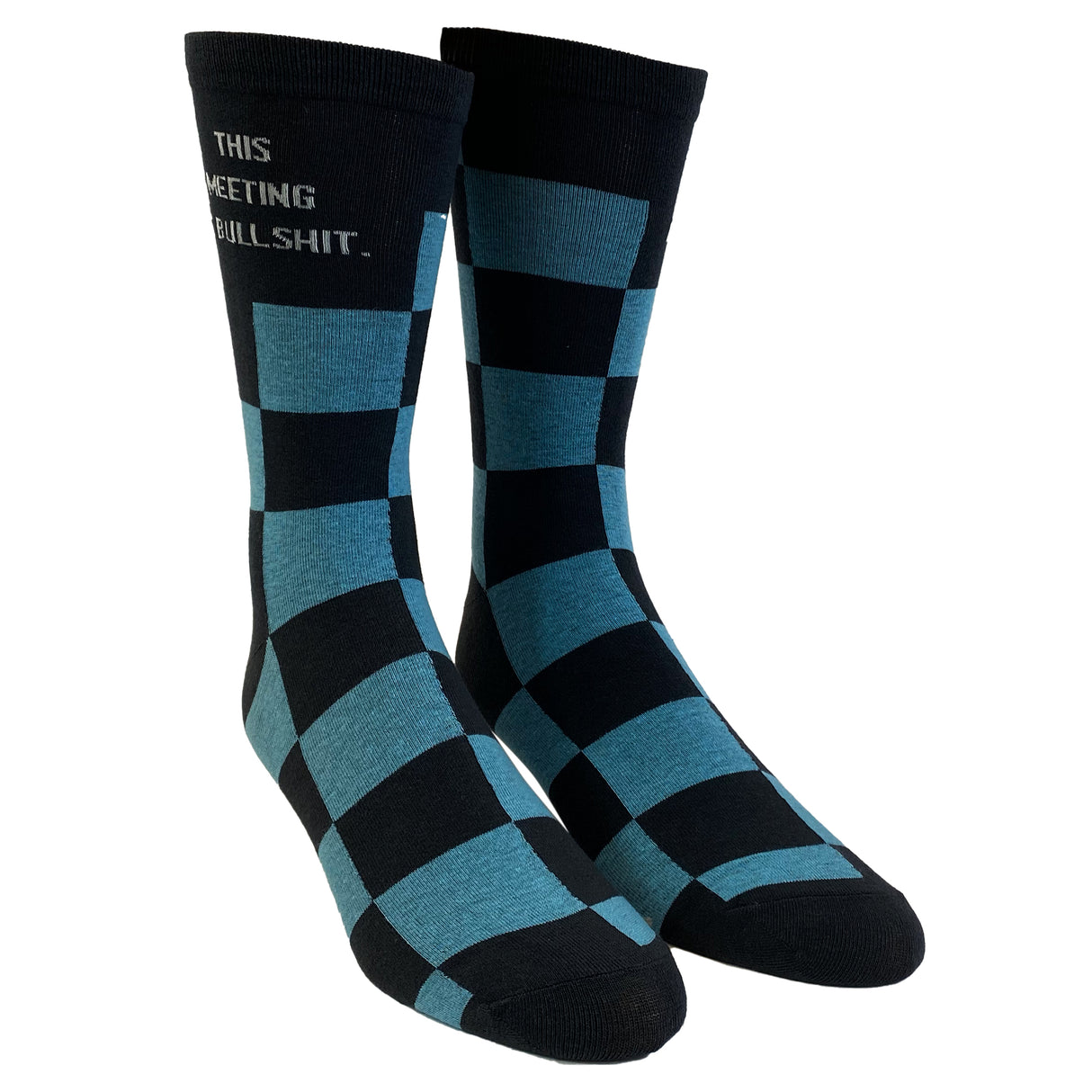 Men's This Meeting Is Bullshit Socks Funny Office Work Graphic Novelty Footwear