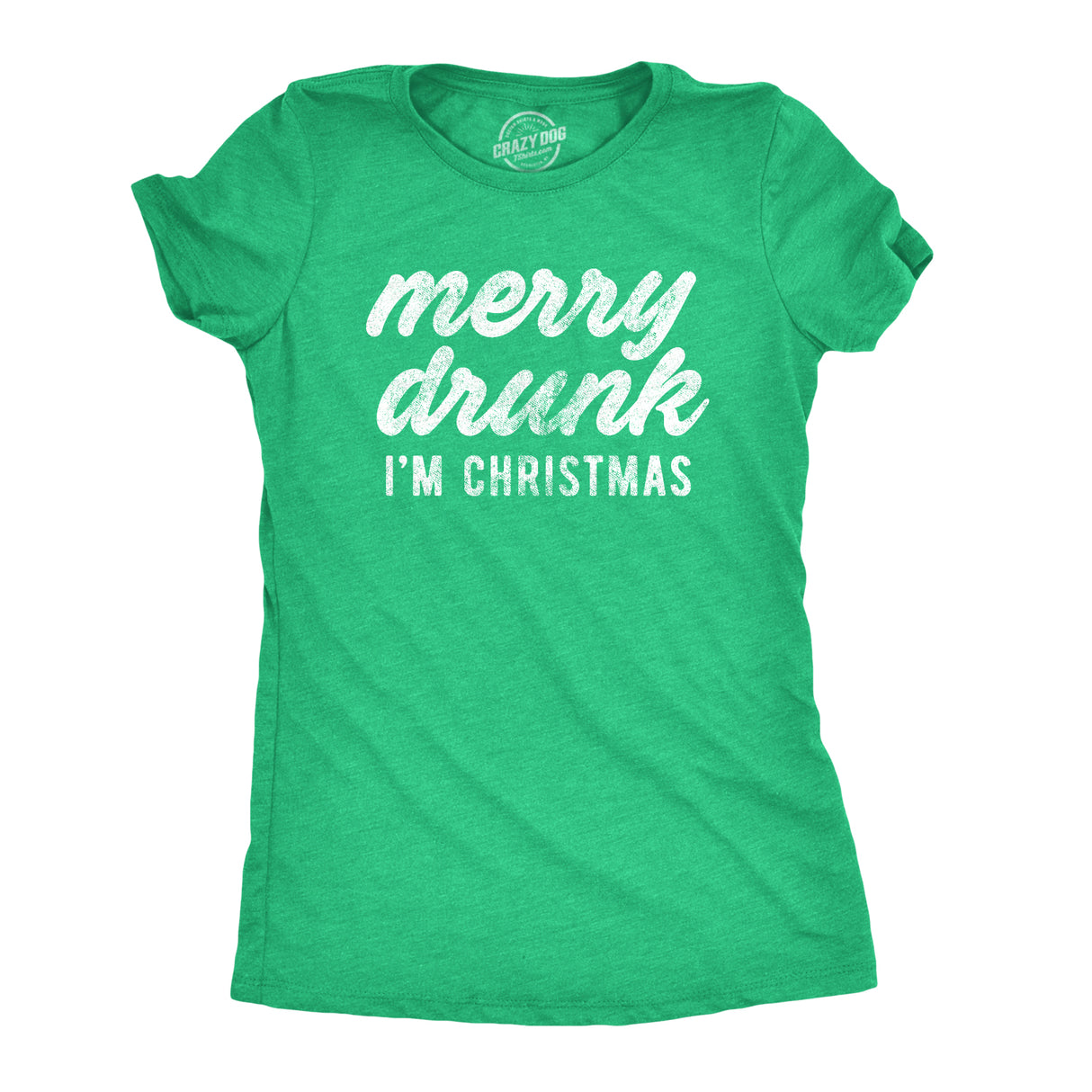 Womens Merry Drunk I'm Christmas Tshirt Funny Holiday Season Xmas Graphic Novelty Tee