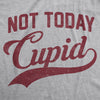 Womens Not Today Cupid Tshirt Funny Valentines Day Tee