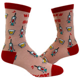 Women's Nurses Need Shots Too Socks Funny Drinking Graphic Novelty Footwear