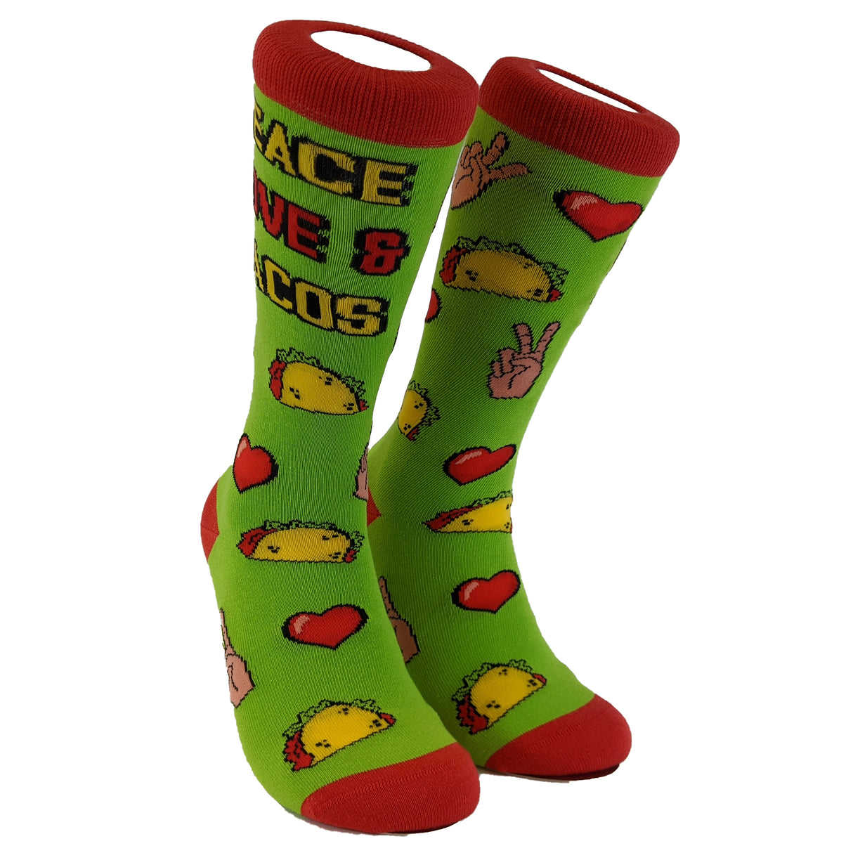 Women's Peace Love Tacos Socks Funny Saying Cute Graphic Vintage Ladies Footwear