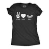 Womens Peace Love RBG Tshirt Ruth Bader Ginsburg Supreme Court Justice Protest Novelty Tee