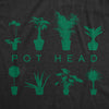 Womens Pot Head Tshirt Funny House Plants 420 Marijuana Gardening Tee