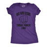 Womens Rock Paper Scissors Throat Punch T shirt Funny Sarcastic Humor Tee Girls