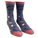 Women's Running Late Is My Cardio Socks Funny Fitness On Time Graphic Novelty Footwear