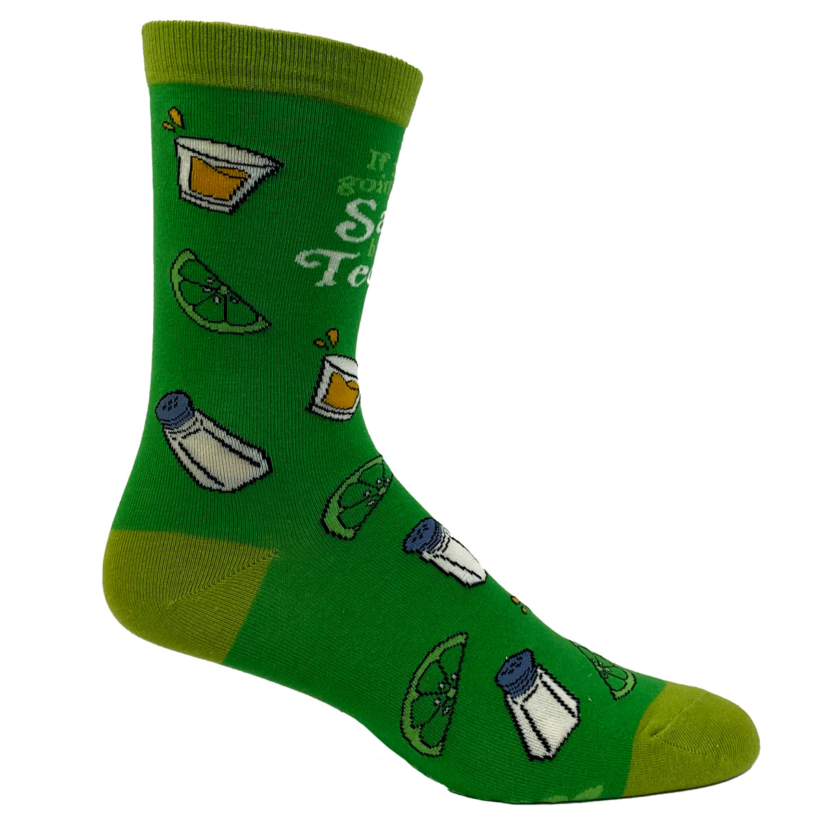 Women's If You're Gonna Be Salty Bring Tequila Socks Funny Cinco De Mayo Margarita Graphic Novelty Footwear