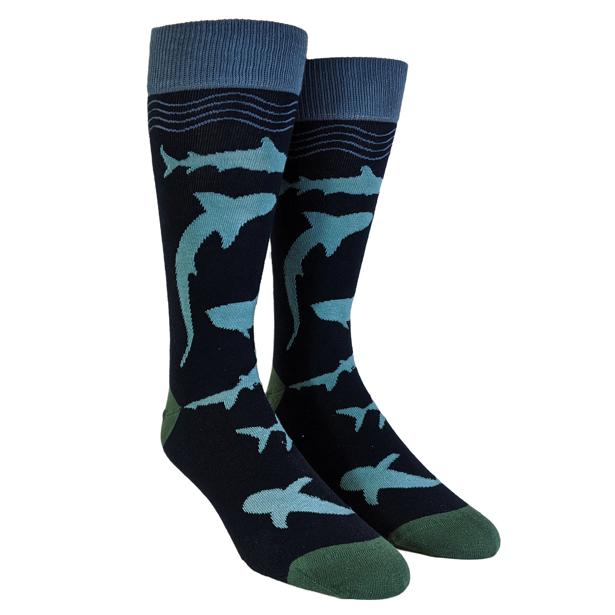 Men's Scuba Shark Socks Funny Shark Week Scuba Dive Ocean Vacation Novelty Footwear