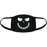Skeleton Zipper Face Mask Funny Halloween Skull Graphic Novelty Nose And Mouth Covering