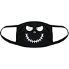 Skeleton Zipper Face Mask Funny Halloween Skull Graphic Novelty Nose And Mouth Covering