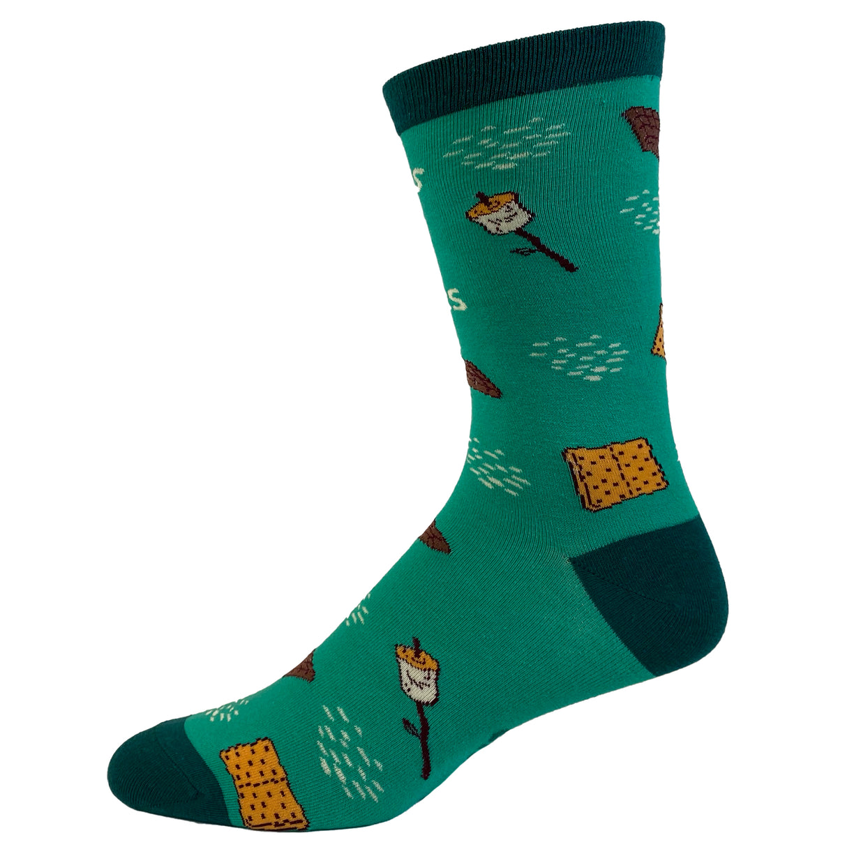 Men's S'mores Not Wars Socks Funny Campfire Dessert Treat Summer Graphic Footwear