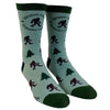 Men's Social Distancing Champion Socks Funny Bigfoot Quarantine Sasquatch Graphic Novelty Footwear