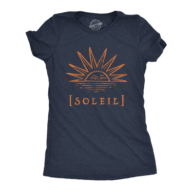 Womens Soleil Tshirt Cute Mother Sun Planet Earth Graphic Novelty Tee