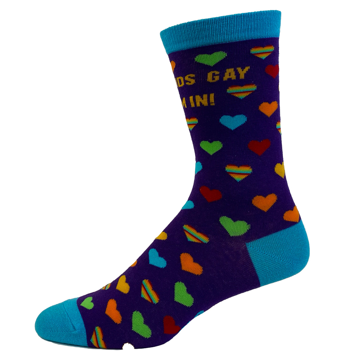 Men's Sounds Gay I'm In Socks Funny LGBTQ Pride Parade Graphic Novelty Footwear
