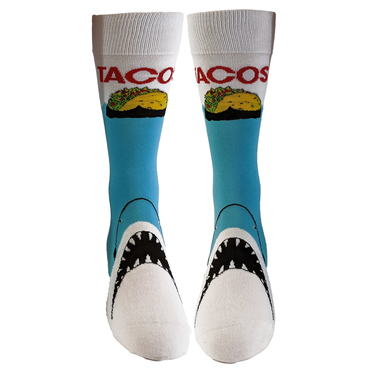 Women's Taco Shark Socks Funny Jaws Fish Beach Vacation Novelty Footwear