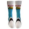 Men's Taco Shark Socks Funny Jaws Fish Mexico Beach Vacation Novelty Footwear