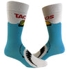 Men's Taco Shark Socks Funny Jaws Fish Mexico Beach Vacation Novelty Footwear