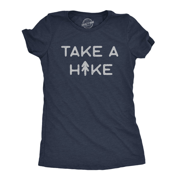 Womens Take A Hike Tshirt Funny Outdoor Adventure Camping Graphic Tee