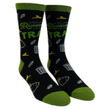 Men's You Just Reminded Me To Take Out The Trash Socks Funny Sarcastic Garbage Graphic Footwear