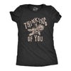 Womens Thinking Of You Tshirt Funny Voodoo Doll Graphic Novelty Tee