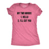 Womens My Two Moods Funny T shirt Novelty Humor Sarcastic Cool Graphic Hilarious