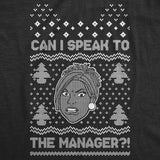 Mens Ugly Karen Sweater Tshirt Funny Can I Speak To The Manager Christmas Party Graphic Tee