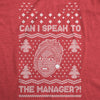 Mens Ugly Karen Sweater Tshirt Funny Can I Speak To The Manager Christmas Party Graphic Tee
