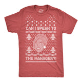 Mens Ugly Karen Sweater Tshirt Funny Can I Speak To The Manager Christmas Party Graphic Tee