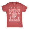 Mens Ugly Karen Sweater Tshirt Funny Can I Speak To The Manager Christmas Party Graphic Tee