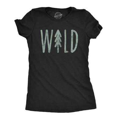 Womens Wild T shirt Cute Vacation Adventure Camping Hiking Vintage Graphic Tee