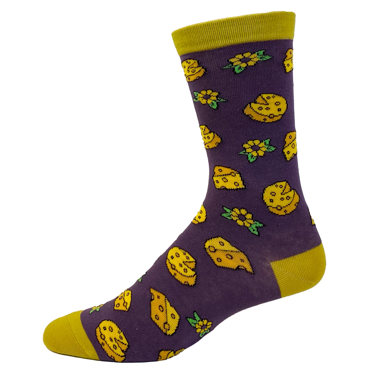 Women's Wine And Cheese Socks Funny Vino Lover Graphic Novelty Footwear