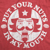 Womens Put Your Nuts In My Mouth Tshirt Funny Christmas Nutcracker Holiday Graphic Tee