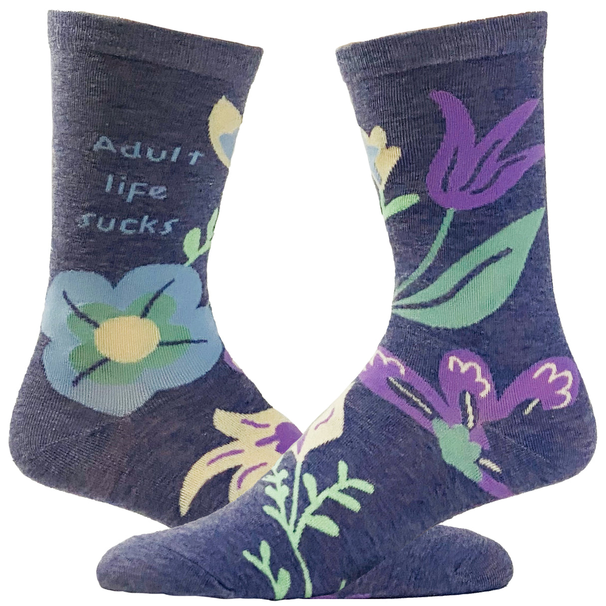 Women's Adult Life Sucks Socks Funny Parenting Adulting Saying Quote Novelty Footwear