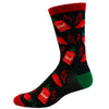 Youth Awesome Sauce Socks Funny Spicy Hot Sauce Lover Graphic Novelty Footwear